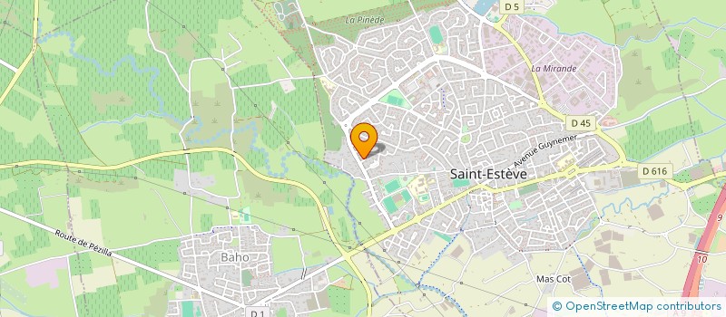 localisation de l'entreprise GEODYNAMIQUE DES SYSTEMES FLUVIAUX  SAINT-ESTEVE