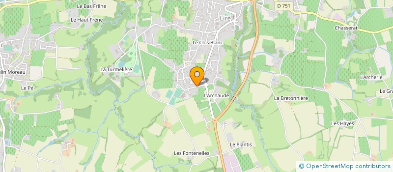 localisation de l'entreprise GEOELEC à MONTREVAULT-SUR-EVRE