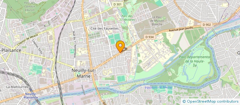 localisation de l'entreprise GEOENV CONSEIL & EXPERTISE à NEUILLY-SUR-MARNE