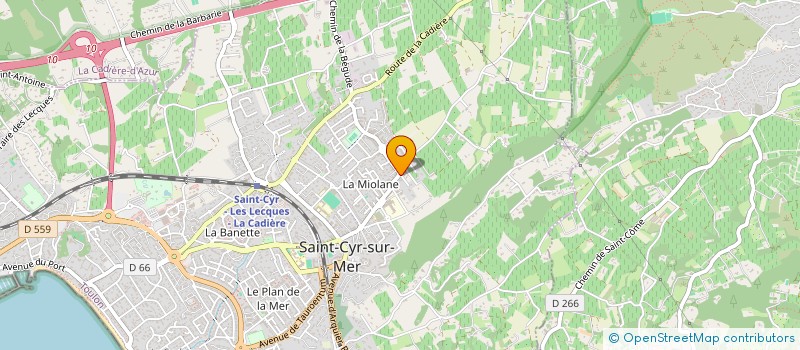 localisation de l'entreprise GEOEXPERTISE à SAINT-CYR-SUR-MER