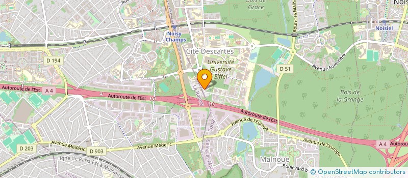 localisation de l'entreprise GEOEXPERTS à CHAMPS-SUR-MARNE
