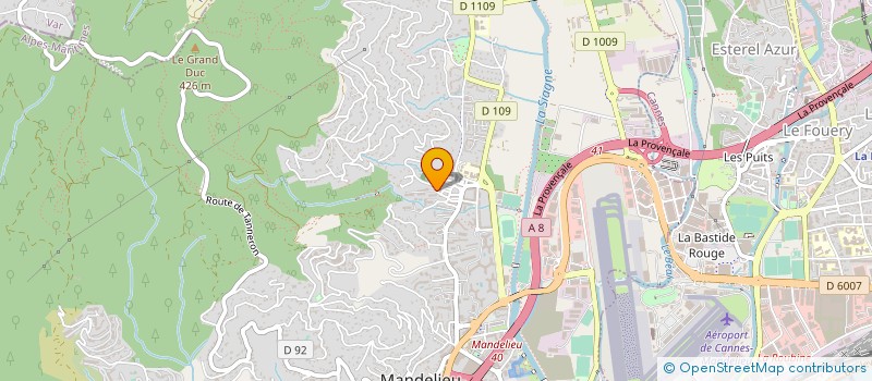 localisation de l'entreprise GEOFFRAY ALPES MEDITERRANEE SARL  MANDELIEU-LA-NAPOULE