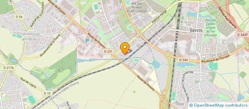 localisation de l'entreprise GEOFFREY BELLEC / GB  MONTEVRAIN