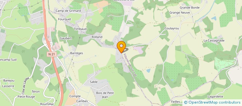 localisation de l'entreprise GEOFFRIN ALEXIS SARL  PUJOLS