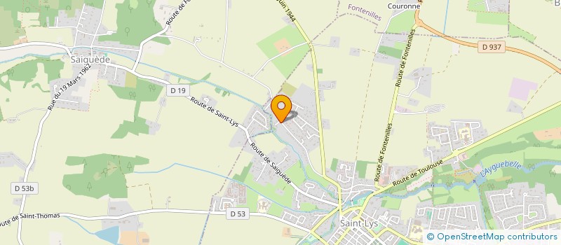 localisation de l'entreprise GEOFFROY 31  SAINT-LYS