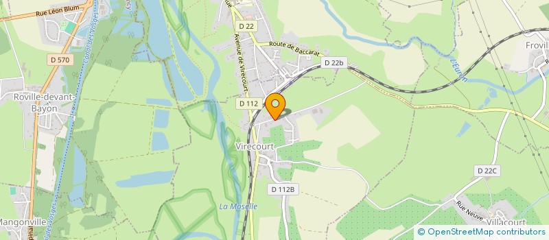 localisation de l'entreprise GEOFFROY CHAPES  VIRECOURT