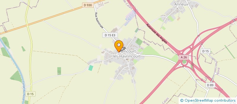 localisation de l'entreprise GEOFFROY COURSIER GROUP  GRAINCOURT-LES-HAVRINCOURT