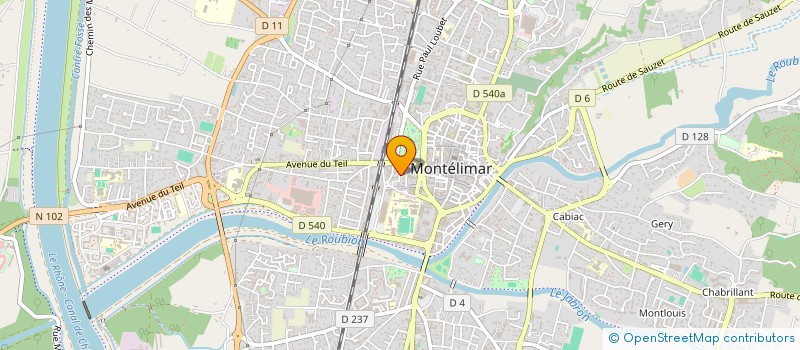 localisation de l'entreprise GEOFFROY-JO  MONTELIMAR