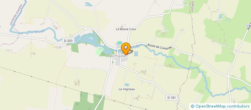 localisation de l'entreprise GEOFFROY MARION  ARMAILLE