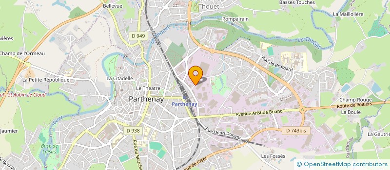 localisation de l'entreprise GEOFFROY PERE ET FILS à PARTHENAY