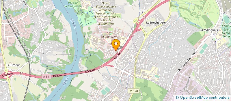 localisation de l'entreprise GEOFIT à NANTES
