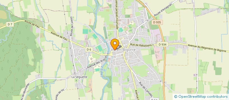 localisation de l'entreprise GEOGAMA  VIC-EN-BIGORRE