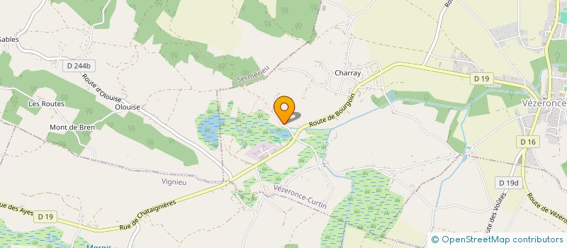 localisation de l'entreprise GEOGARAL  VEZERONCE-CURTIN