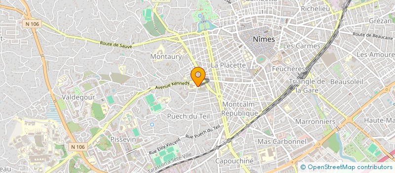 localisation de l'entreprise GEOGRAPHIE ETHNOLOGIE ETUDES CULTURELLES EN OCCITANIE  NIMES