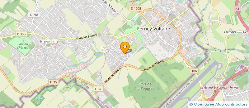 localisation de l'entreprise GEOGRAPHYALLTHEWAY à FERNEY-VOLTAIRE