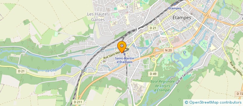 localisation de l'entreprise GEOHEL  ETAMPES