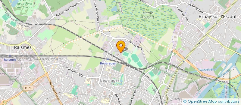 localisation de l'entreprise GEOINVEST à BEUVRAGES