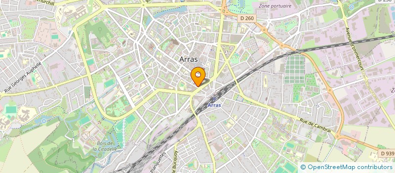 localisation de l'entreprise GEOKE à ARRAS