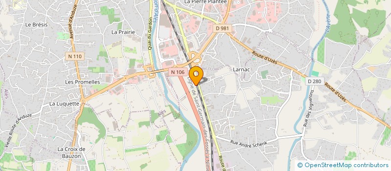 localisation de l'entreprise GEOL FRANCE  SAINT-HILAIRE-DE-BRETHMAS