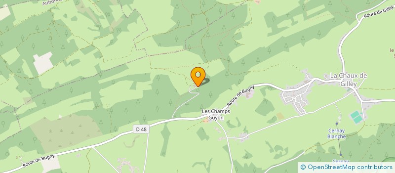 localisation de l'entreprise GEOL NEGOCE  LA CHAUX