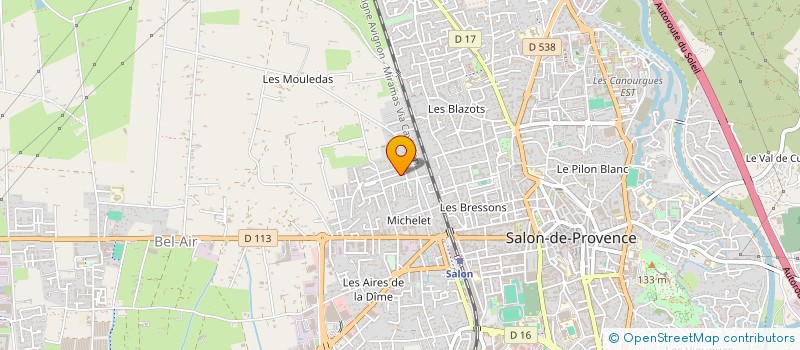 localisation de l'entreprise GEOLAB à SALON-DE-PROVENCE