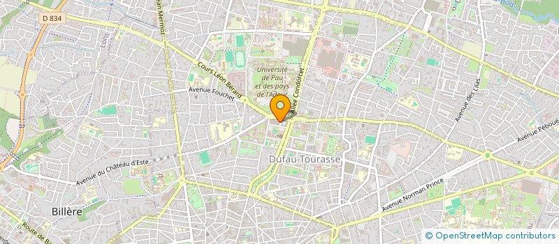 localisation de l'entreprise GEOLATITUDE à PAU
