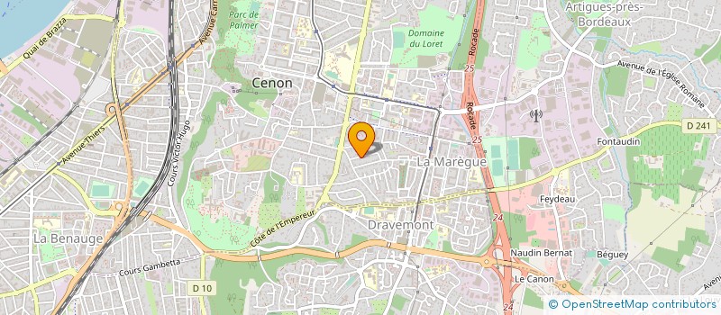 localisation de l'entreprise GEOLE INGENIERIE ATLANTIQUE à CENON