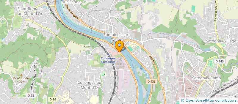 localisation de l'entreprise GEOLEO  COLLONGES AU MONT D'OR