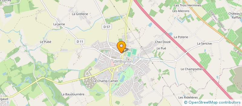 localisation de l'entreprise GEOLIE  LE BIGNON