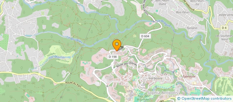 localisation de l'entreprise GEOLIFE à VALBONNE