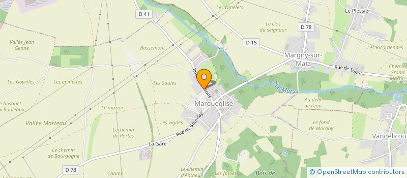 localisation de l'entreprise GEOLINE  MARQUEGLISE