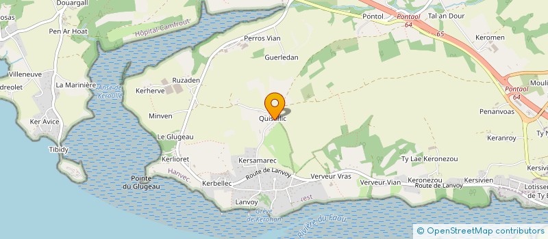 localisation de l'entreprise GEOLLOT  HANVEC