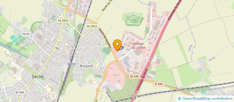 localisation de l'entreprise GEOLOC à SECLIN