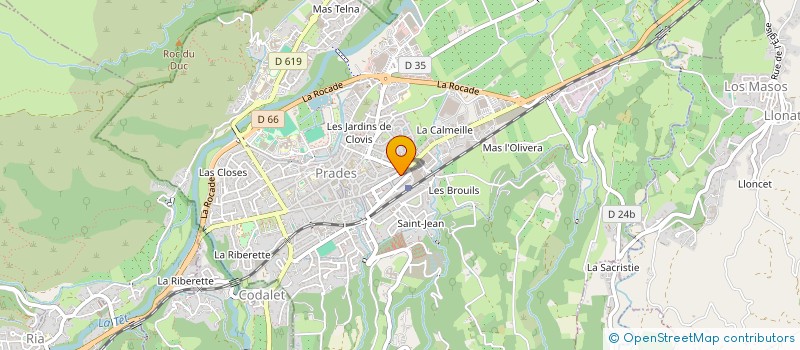 localisation de l'entreprise GEOLOGIS 2  PRADES