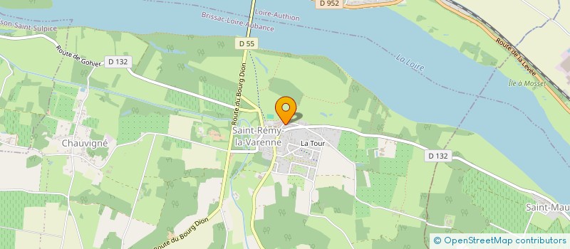 localisation de l'entreprise GEOLUDIE à BRISSAC LOIRE AUBANCE