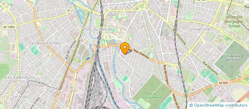 localisation de l'entreprise GEOLUTIONS à DIJON