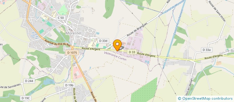 localisation de l'entreprise GEOLYNE  MORESTEL