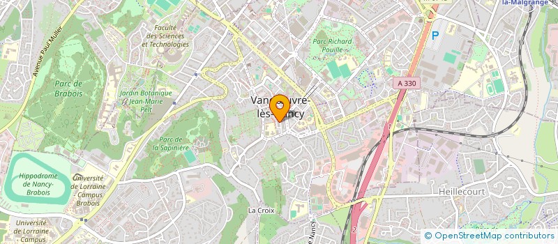 localisation de l'entreprise GEOLYS TRANSPORTS à VANDŒUVRE-LES-NANCY