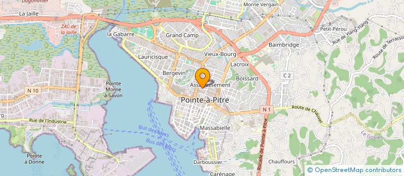 localisation de l'entreprise GEOM DIAG IMMO à POINTE-A-PITRE