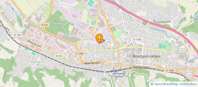 localisation de l'entreprise GEOMA à BOURGOIN-JALLIEU