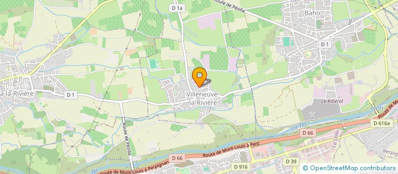 localisation de l'entreprise GEOMAL  VILLENEUVE-LA-RIVIERE