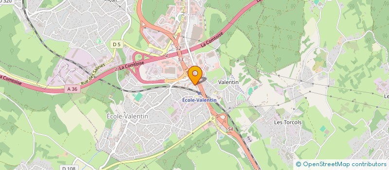 localisation de l'entreprise GEOMAPP  ECOLE-VALENTIN