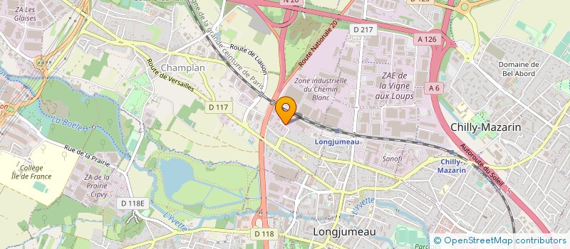 localisation de l'entreprise GEOMATECH à CHAMPLAN
