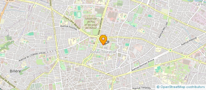 localisation de l'entreprise GEOMECHARD à PAU