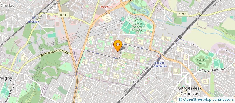 localisation de l'entreprise GEOMEDIA à SARCELLES