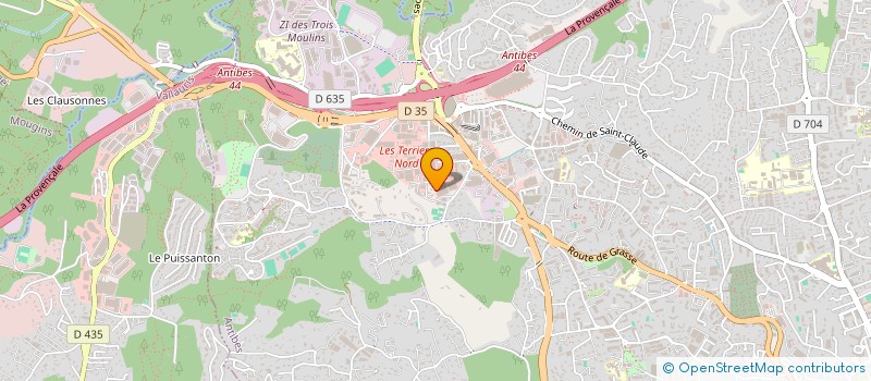 localisation de l'entreprise GEOMETAL  ANTIBES