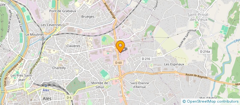 localisation de l'entreprise GEOMETAL CONCEPT à ALES