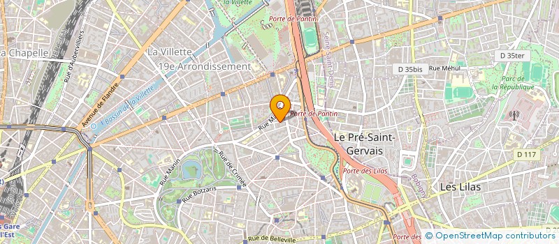 localisation de l'entreprise GEOMETREN CARRE à PARIS