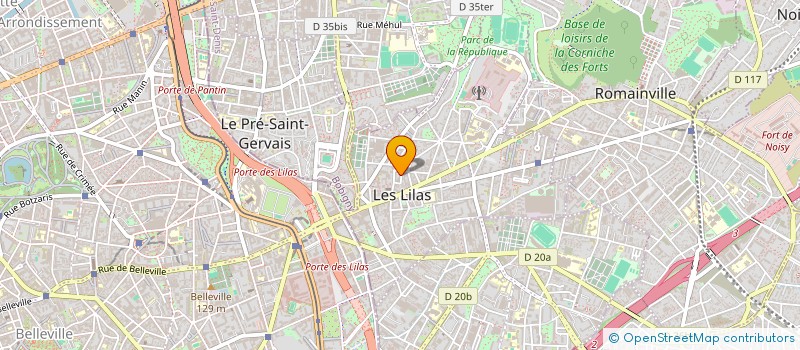localisation de l'entreprise GEOMETRES EXPERTS ILE DE FRANCE EST à LES LILAS