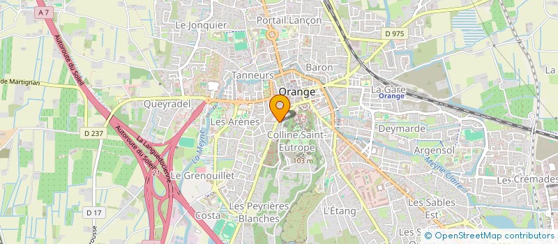 localisation de l'entreprise GEOMETRES-EXPERTS LAVORINI à ORANGE